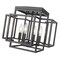 Z-Lite Titania 4 Light Flush Mount, Matte Black 454F-MB - alternate 3